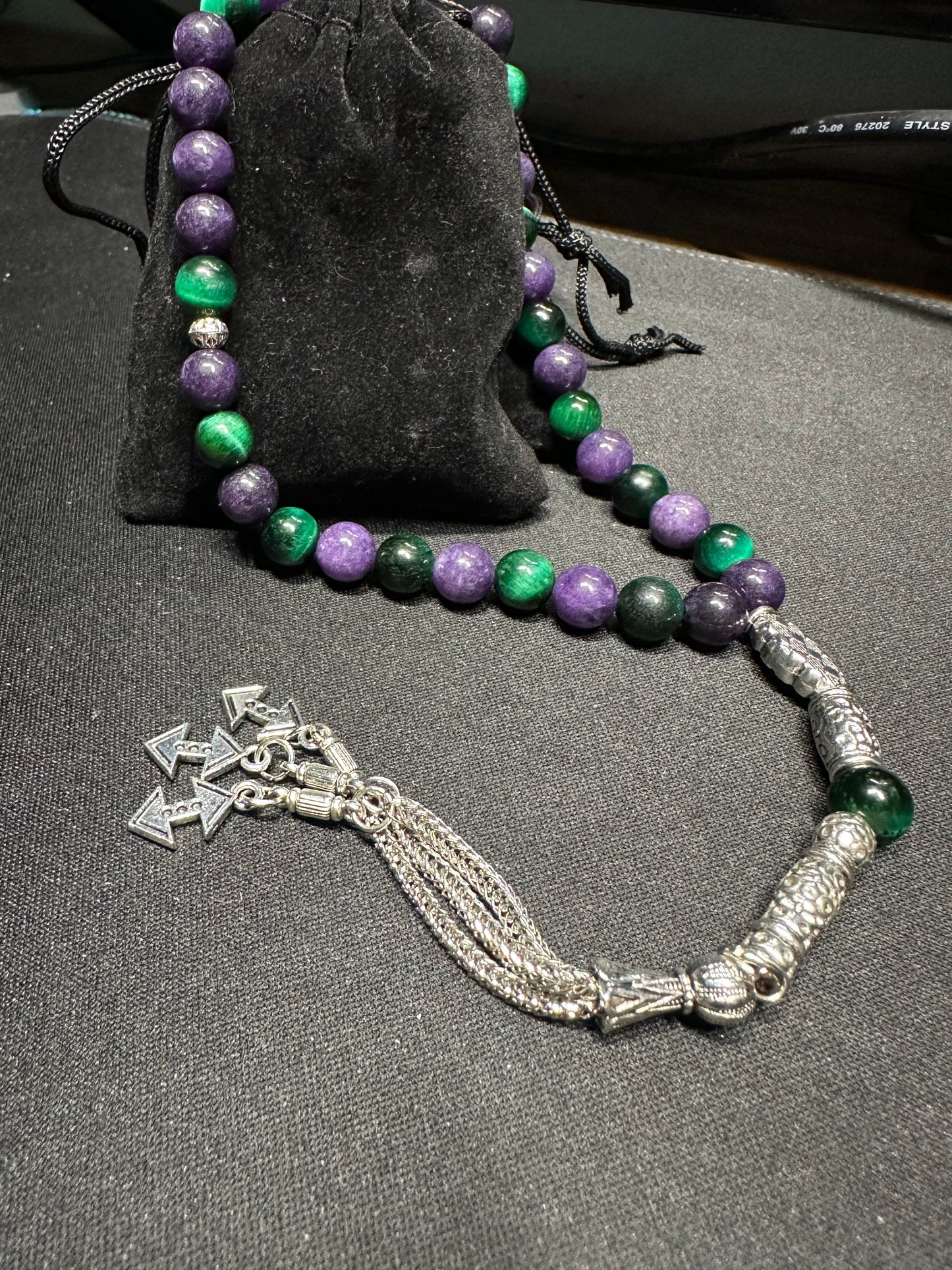 Handmade Tasbih 33 Beads Natural Stones