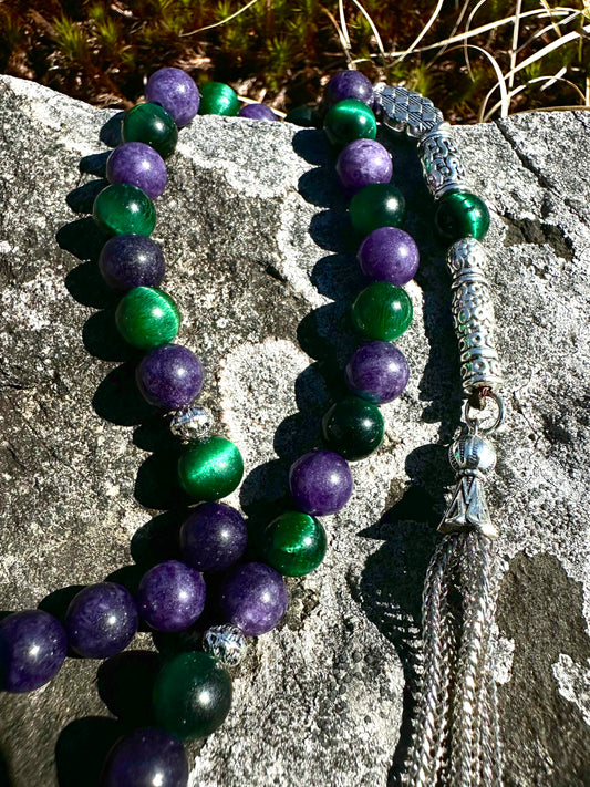Handmade Tasbih 33 Beads Natural Stones