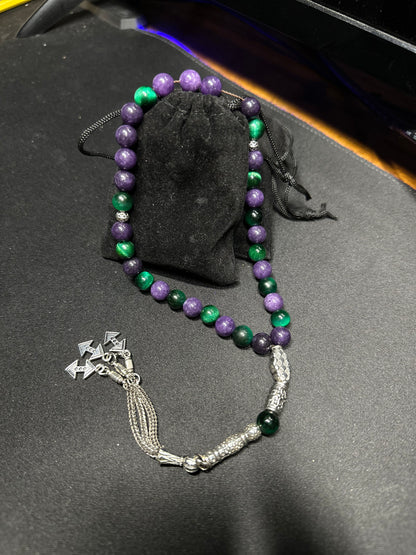 Handmade Tasbih 33 Beads Natural Stones